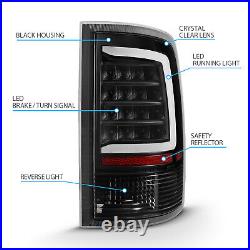 For 2009-2018 Dodge Ram 1500 2500 3500 LED Bar Black Tail Lights