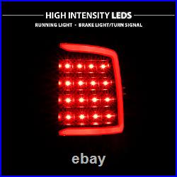 For 2009-2018 Dodge Ram 1500 2500 3500 LED Bar Black Tail Lights