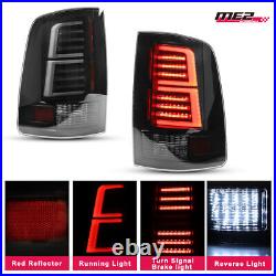 For 2009-2018 Dodge Ram 1500/2500/3500 LED Tail Lights Black Smoke Brake Lamp