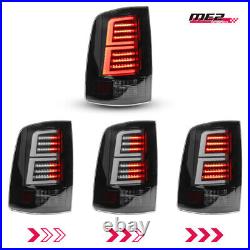 For 2009-2018 Dodge Ram 1500/2500/3500 LED Tail Lights Black Smoke Brake Lamp