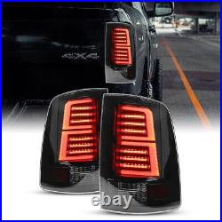 For 2009-2018 Dodge Ram 1500 2500 3500 Pickup Smoke LED Tail Lights Brake Lamps