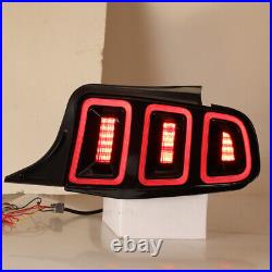 For 2010 2011 2012 2013 2014 Ford Mustang LED Tail Lights Sequential Signal Lamp