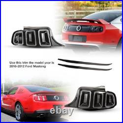 For 2010-2014 Ford Mustang Full LED with Sequential Tail Lights Black Brake Lamps For 2010-2014 Ford Mustang Full LED with Sequential Tail Lights Black Brake Lamps