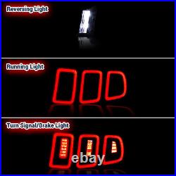 For 2010-2014 Ford Mustang LED Tail Lights Sequential Signal DRL Brake Lamps Set