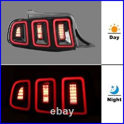 For 2010-2014 Ford Mustang Tail Lights LED Rear Brake Lmap Sequential Smoke Lens