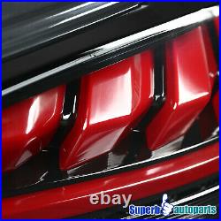 For 2010-2016 Hyundai Genesis Coupe Shiny Black Sequential LED Tail Lights Pair
