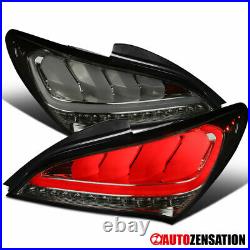 For 2010-2016 Hyundai Genesis Coupe Smoke Sequential LED Brake Lamps Tail Lights