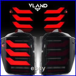 For 2010-2024 Toyota 4Runner SMOKED LED Tail Lights Rear Brake Lamps WithAnimation