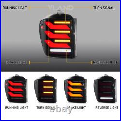 For 2010-2024 Toyota 4Runner SMOKED LED Tail Lights Rear Brake Lamps WithAnimation