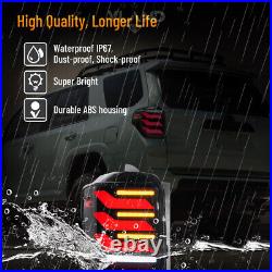 For 2010-2024 Toyota 4Runner SMOKED LED Tail Lights Rear Brake Lamps WithAnimation
