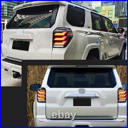 For 2010-2024 Toyota 4Runner SMOKED LED Tail Lights Rear Brake Lamps WithAnimation