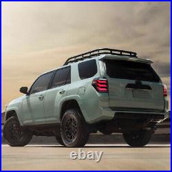 For 2010-2024 Toyota 4Runner SMOKED LED Tail Lights Rear Brake Lamps WithAnimation