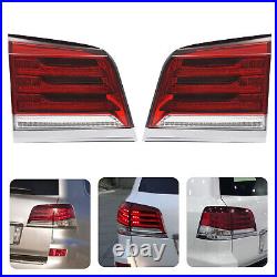For 2012-2015 Lexus LX570 Left+Right Rear LED Tail Lights Inner Tail Lamps LH+RH