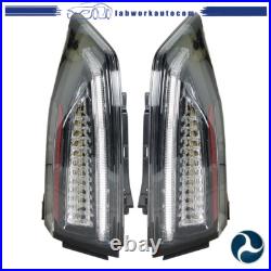 For 2013-2018 Cadillac ATS Tail Lights Assembly LED Black Rear Left+Right Side