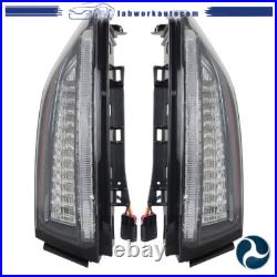 For 2013-2018 Cadillac ATS Tail Lights Assembly LED Black Rear Left+Right Side