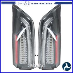 For 2013-2018 Cadillac ATS Tail Lights Assembly LED Black Rear Left+Right Side