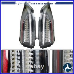 For 2013-2018 Cadillac ATS Tail Lights Assembly LED Black Rear Left+Right Side