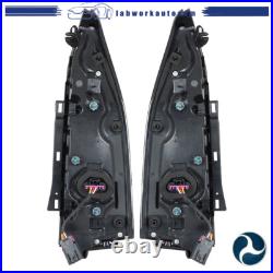 For 2013-2018 Cadillac ATS Tail Lights Assembly LED Black Rear Left+Right Side