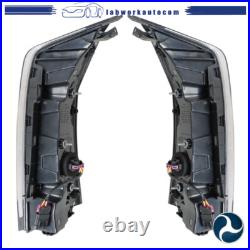 For 2013-2018 Cadillac ATS Tail Lights Assembly LED Black Rear Left+Right Side