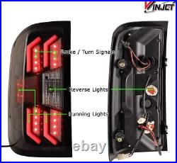 For 2014-2018 Chevy Silverado 1500 2500HD 3500HD LED Tail Lights Smoke Lamps