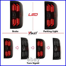 For 2014-2018 Chevy Silverado 1500 2500HD 3500HD LED Tail Lights Smoke Lamps