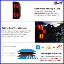 For 2014-2018 Chevy Silverado 1500 2500HD 3500HD LED Tail Lights Smoke Lamps