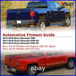 For 2014-2018 Chevy Silverado 1500 2500HD 3500HD LED Tail Lights Smoke Lamps