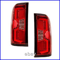 For 2014-2018 Chevy Silverado 1500 2500 3500 Sequential LED Tail Lights Red Lens