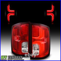 For 2014-2018 Chevy silverado 1500 Incandescent Upgrade LED Tail Lights Lamps