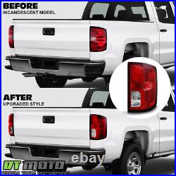 For 2014-2018 Chevy silverado 1500 Incandescent Upgrade LED Tail Lights Lamps