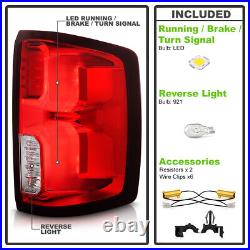 For 2014-2018 Chevy silverado 1500 Incandescent Upgrade LED Tail Lights Lamps
