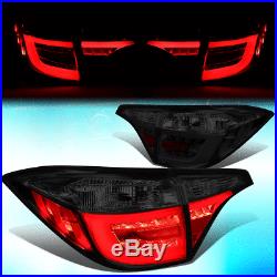 For 2014-2018 Toyota Corolla Smoked Housing Led Drl Tail Light/lamps Inner+outer