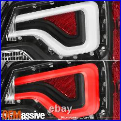 For 2014-2020 Chevy Impala LED Tube Black Tail Lights with Signal Lamps LH+RH Pair