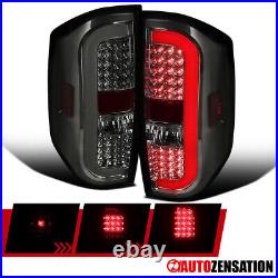 For 2014-2020 Toyota Tundra Smoke Tail Lights Brake Lamps LED Sequential Signal