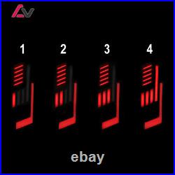 For 2014-2021 Toyota Tundra Black Smoke Red LED Tube Tail Lights Rear Brake Lamp