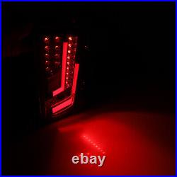 For 2014-2021 Toyota Tundra Red Black LED Tail Lights Pair Brake Signal Lamps