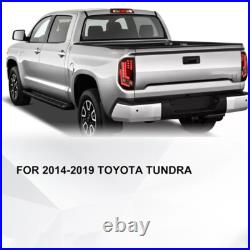 For 2014-2021 Toyota Tundra Red Black LED Tail Lights Pair Brake Signal Lamps