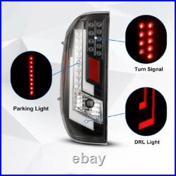 For 2014-2021 Toyota Tundra Red Black LED Tail Lights Pair Brake Signal Lamps