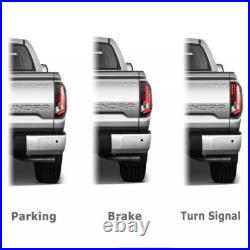 For 2014-2021 Toyota Tundra Red Black LED Tail Lights Pair Brake Signal Lamps