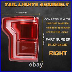 For 2015-2017 Ford F150 LED with Blind Spot Type Tail Light Lamp RH/Passenger Side
