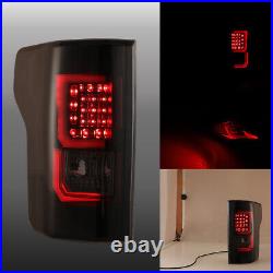 For 2015-2017 Ford F-150 Pickup Full LED Tail Lights Rear Brake Black Smoke Pair For 2015-2017 Ford F-150 Pickup Full LED Tail Lights Rear Brake Black Smoke Pair