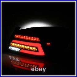 For 2015-2019 Subaru WRXWRX STI Black Full LED Tube Tail Lights Brake Lamps Set