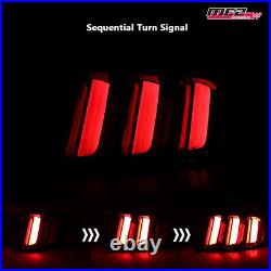 For 2015-2022 Ford Mustang EURO Style Black Smoke LED Sequential Tail Lights