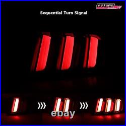 For 2015-2022 Ford Mustang Euro Style LED Tail Lights Sequential Turn Signal