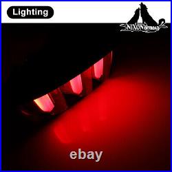 For 2015-2022 Ford Mustang LED Tail Lights Pair Sequential Turn Signals Red Lens