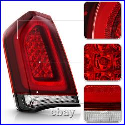 For 2015-2023 Chrysler 300 Black Trim LED Tail Lights Brake Lamps Set Left+Right