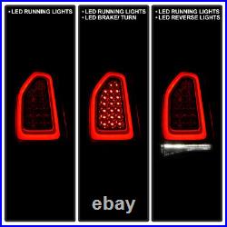 For 2015-2023 Chrysler 300 Black Trim LED Tail Lights Brake Lamps Set Left+Right