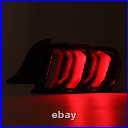 For 2015-2023 Ford Mustang Clear LED Sequential Tube Tail Lights Brake Lamp