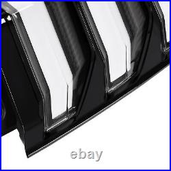 For 2015-2023 Ford Mustang Clear LED Sequential Tube Tail Lights Brake Lamp
