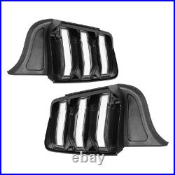For 2015-2023 Ford Mustang Clear LED Sequential Tube Tail Lights Brake Lamp